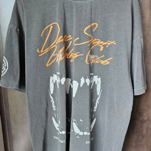 Darc Sport Out For Blood Premium Oversized Tee in Wolf Gray/Orange